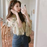 花柄ブラウスプチハイネックオフショルダー | Miniministore | 詳細画像12