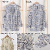 花柄ブラウスプチハイネックオフショルダー | Miniministore | 詳細画像3
