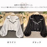 ブラウス レディース長袖ニットドッキング | Miniministore | 詳細画像2
