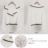 ブラウス レディース長袖ニットドッキング | Miniministore | 詳細画像3