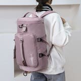くすみパープル | バックパックレディースボストンバッグ旅行 | Miniministore