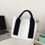 ブラック*ホワイト | ミニ キャンバストートバッグ 帆布カバン | Miniministore