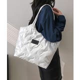 ホワイト | 中綿入りナイロントートバッグ大容量鞄軽量 | Miniministore