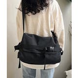 ブラック | ビッグキャンバスショルダーバッグ 大容量 | Miniministore