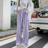 ラベンダー | セミワイドパンツハイウエストロングパンツ | Miniministore