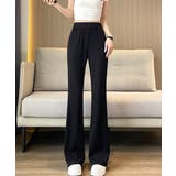 ブラック | セミフレアパンツレディース ロングパンツ | Miniministore