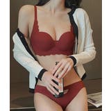 ワインレッド | セクシーランジェリーセット ノンワイヤー | Miniministore