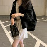 ブラック | 韓国風ジップパーカー長袖 紫外線UV対策 | ANGELCLOSET