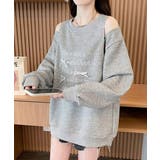 グレー | オフショルダースウェットレディース韓国風 | Miniministore