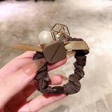 ブラウン | シュシュリボンヘアゴム ヘアアクセサリー | Miniministore