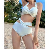 オフホワイト | バックリボンセパレートビキニ 水着セット | Miniministore