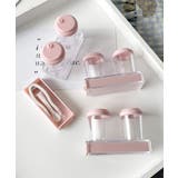 ライトピンク | カラーコンタクトレンズケースセット 無地 | Miniministore