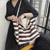 ボーダーキャンバストートバッグa4大容量 | Miniministore | 詳細画像9
