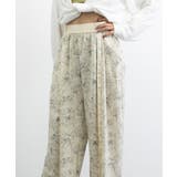 総柄ワイドパンツレディースウエストリボン | Miniministore | 詳細画像12 