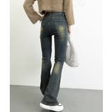 レトロ セミフレアデニムパンツレディース | Miniministore | 詳細画像23 