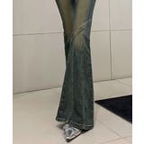 レトロ セミフレアデニムパンツレディース | Miniministore | 詳細画像9 