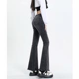 セミフレアデニムパンツ美脚フリンジパンツ | Miniministore | 詳細画像12 