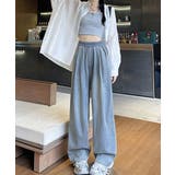 美脚デニム風ワイドパンツタック入りパンツ | Miniministore | 詳細画像11 