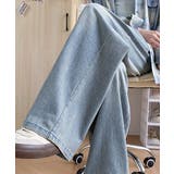 美脚デニム風ワイドパンツタック入りパンツ | Miniministore | 詳細画像13 