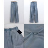 美脚デニム風ワイドパンツタック入りパンツ | Miniministore | 詳細画像21 