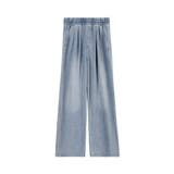 美脚デニム風ワイドパンツタック入りパンツ | Miniministore | 詳細画像25 