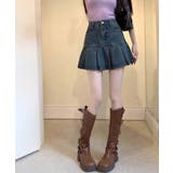 プリーツデニムスカートミニスカート韓国風 | Miniministore | 詳細画像8