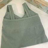 タンクトップ Vネックリブニット シンプル | Miniministore | 詳細画像11 