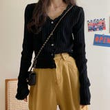 ウェーブニットカーディガン レディース | Miniministore | 詳細画像4 