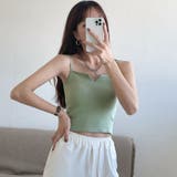 vネックリブキャミソール 夏 レディース | Miniministore | 詳細画像8
