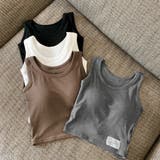 カップ付き リブタンクトップ レディース | Miniministore | 詳細画像12