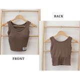 カップ付き リブタンクトップ レディース | Miniministore | 詳細画像3
