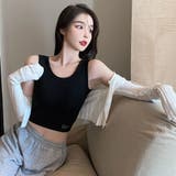 カップ付き リブタンクトップ レディース | Miniministore | 詳細画像7