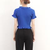 フリルリブニットレディース Vネック薄手 | Miniministore | 詳細画像18