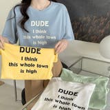 英字ロゴプリント半袖Tシャツスリット入り | Miniministore | 詳細画像11
