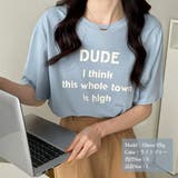 英字ロゴプリント半袖Tシャツスリット入り | Miniministore | 詳細画像8
