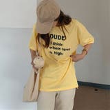 英字ロゴプリント半袖Tシャツスリット入り | Miniministore | 詳細画像9