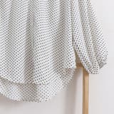 ドット柄ブラウス レディース シャツ オフィスカジュアル | Miniministore | 詳細画像14 