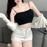 シャーリングショートキャミソールカップ付 | Miniministore | 詳細画像5 