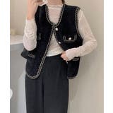 モヘア風ニットベストレディース韓国風秋服 | Miniministore | 詳細画像5 