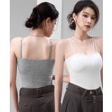 ダブルストラップ カップ付きキャミソール | Miniministore | 詳細画像5