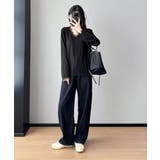 レース長袖トップスVネックカットソー秋服 | Miniministore | 詳細画像22 