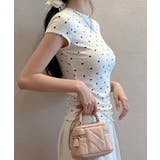 ドット柄tシャツレディース 半袖トップス | Miniministore | 詳細画像12 