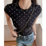 ドット柄tシャツレディース 半袖トップス | Miniministore | 詳細画像13 