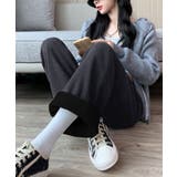チャコールグレー | 裏起毛 コーデュロイパンツ ハイウエスト | SUNSHINE CLOSET