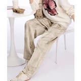 ベージュ | タイダイ染めワイドパンツ春夏ロングパンツ | Miniministore