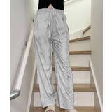 ライトグレー | タイダイ染めワイドパンツ春夏ロングパンツ | Miniministore