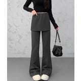 ダークグレー | レディース ハイウエスト ロングパンツ | SUNSHINE CLOSET