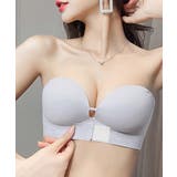 ライトグレー | ブラジャー単品 ストラップレスブラ楽ちん | Miniministore