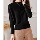 ブラック | ニットトップス レディースニットセーター | Miniministore