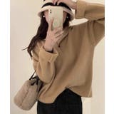 ダークベージュ | ポロ襟ニットセーター レディース 韓国風 | Miniministore